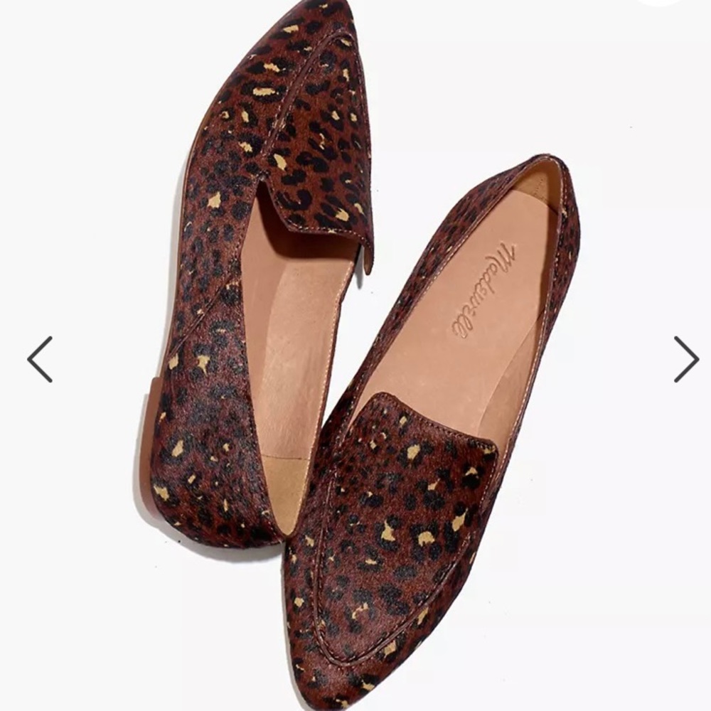 Madewell Frances Skimmer Painted Leopard Calf Hair